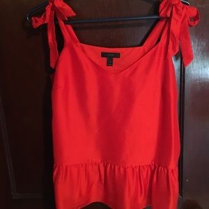 J. Crew Silk Tie Tank